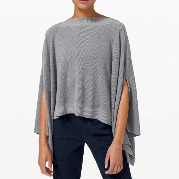 Lululemon Forward Flow Poncho Rhino Grey - Picture 1 of 7